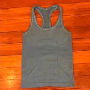 Lulu lemon blue Swiftly Tech Racerback tank top